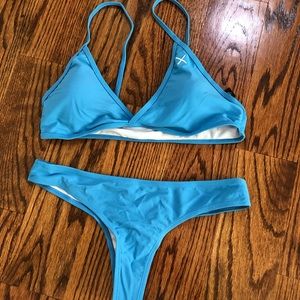 Never worn boutinela bikini sky blue size large